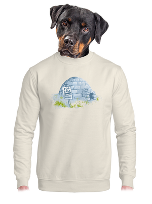 unisex mikina bez kapucne