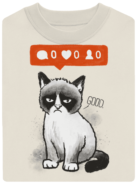 Grumpy unisex mikina bez kapucne Off White