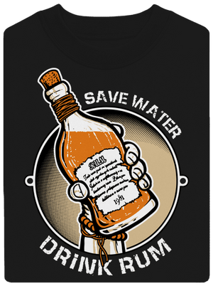 Save water unisex mikina bez kapucne Black