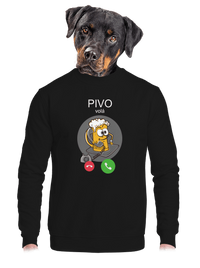 unisex mikina bez kapucne