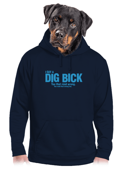 Dig bick pánska mikina klokanka Navy