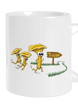 Beží líšky k táboru veľký hrnček White