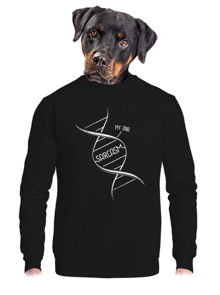 Sarcasm unisex mikina bez kapucne Black