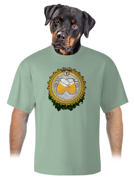 Pivný horoskop: Baran unisex tričko oversized Sage
