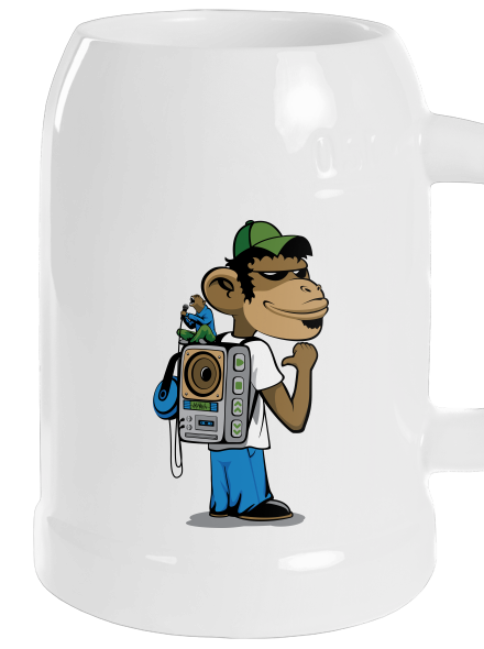 Boombox backpack polliter White
