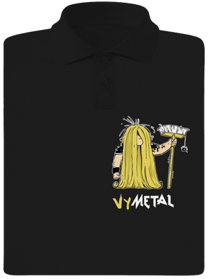 Metalista pánska polokošeľa Black