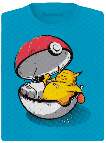 Koniec pokémona dámske športové tričko Blue Atol