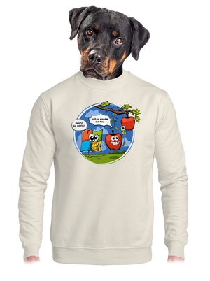 unisex mikina bez kapucne