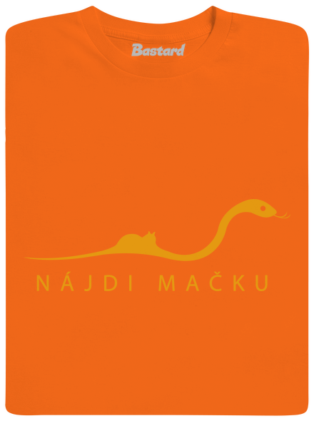 Nájdi mačku detské tričko Orange