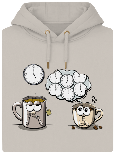 Čaj o piatej, káva stále unisex mikina premium Pastel Macchiato