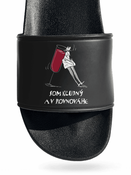 Pokojná rovnováha šľapky Black
