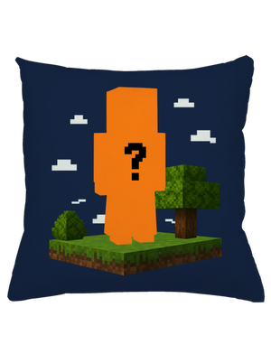 Minecraft z vlastnej fotky vankúš Dark Navy