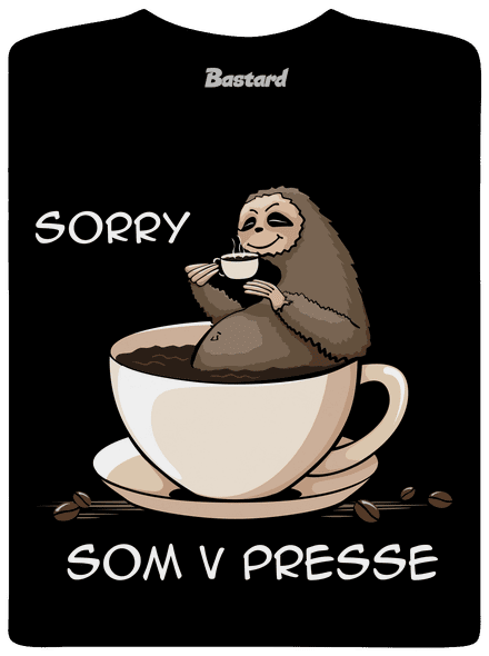 V presse pánske dlhý rukáv Black