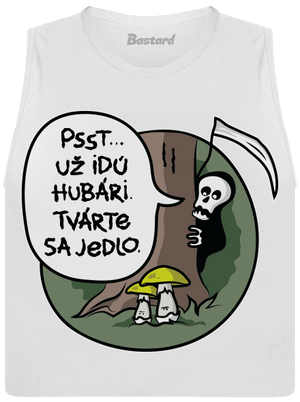 Muchotrávky zelené dámske tielko voľné White