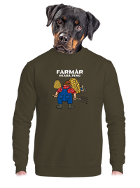 unisex mikina bez kapucne