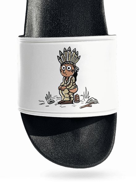 Indiánek šľapky White