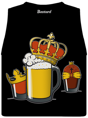 Traja králi dámske tielko voľné Black