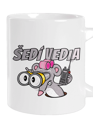 Šedí vedia - myš veľký hrnček White