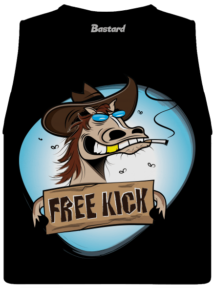 Free kick dámske tielko voľné Black