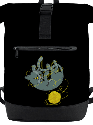 Nevrlý kocúr batoh Black