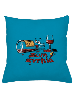 Zvrhlá vankúš Blue Turquoise