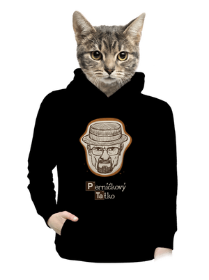 Perníčkový tatko a Perníček dámska mikina klokanka Black