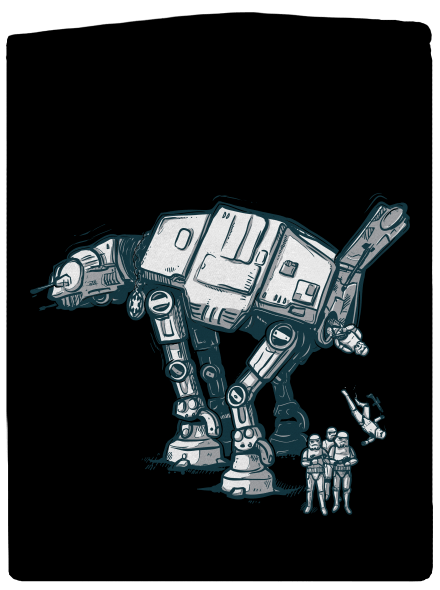 AT-AT dámska mikina na zips Black