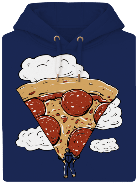 Pizzašutista unisex mikina premium Navy