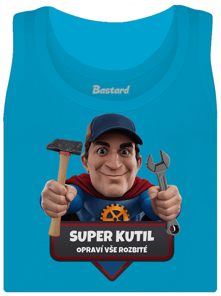 Super otec dámske tielko klasické Blue Atol
