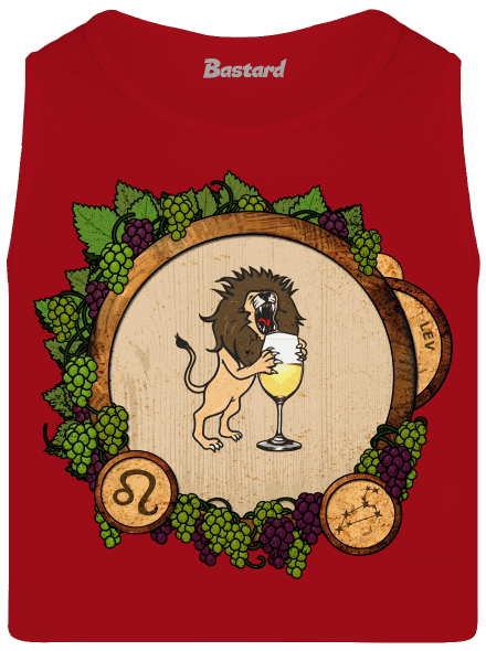 Vínny horoskop: Lev pánske tielko Red