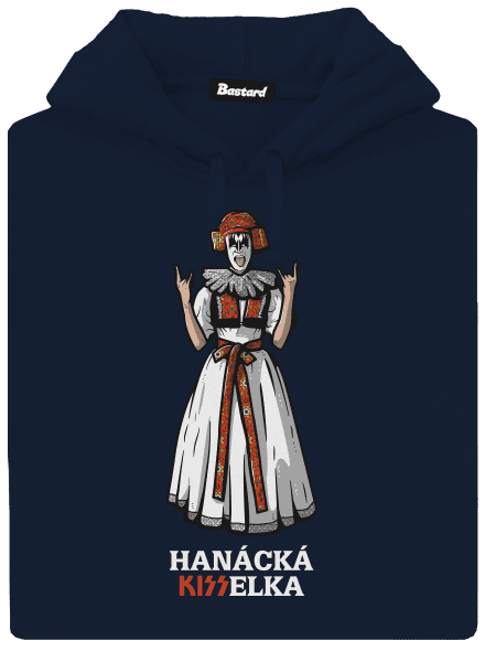 Hanácká Kisselka pánska mikina klokanka Navy