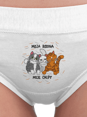 Moja rodina dámske nohavičky White