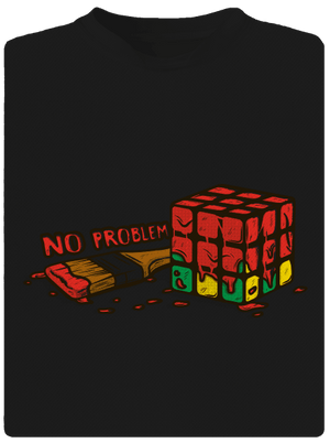 No problem pánske športové tričko Black