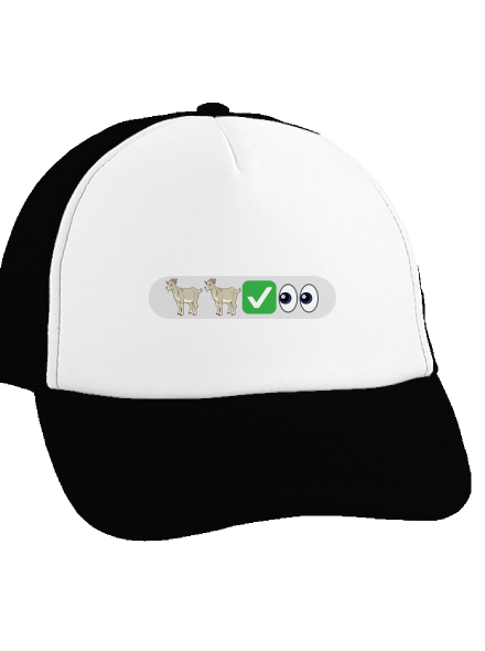 Emoji šiltovka truckerka Black cap