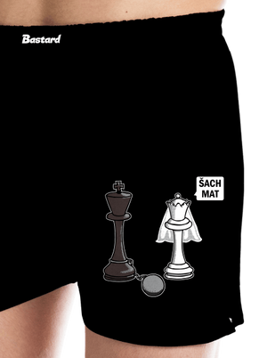 Šach mat pánske trenky Black