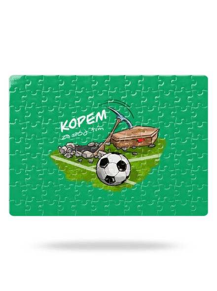 Kopem za svoj tím puzzle White