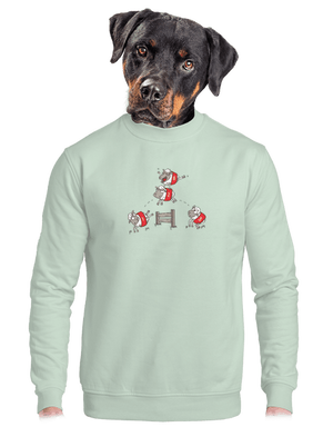 unisex mikina bez kapucne