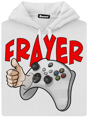 Frayer dámska mikina klokanka White