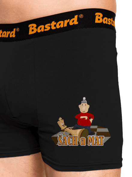 Šach a Mat boxerky Black