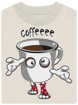 Zombie kafe unisex mikina bez kapucne Off White