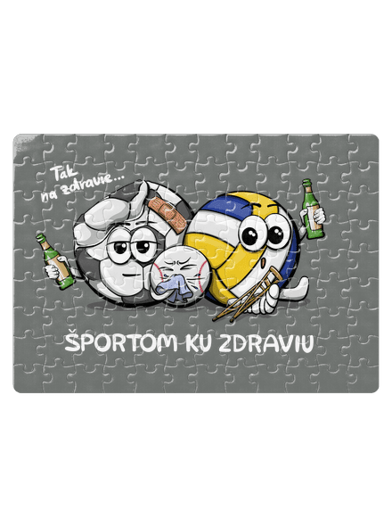 Športom ku zdraviu puzzle White