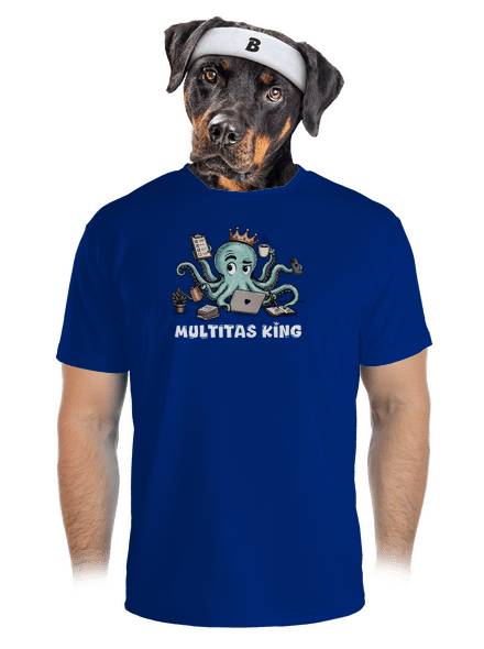 Multitas king pánske športové tričko Royal Blue Mal