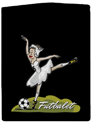 Futbalet dámska mikina na zips Black