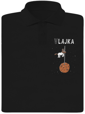 Vlajka pánska polokošeľa Black