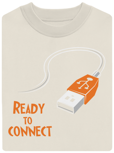 USB pripojenie unisex mikina bez kapucne Off White