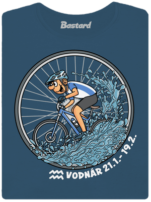 Cyklistický horoskop: Vodnár dámske tričko prémium Petrol Blue