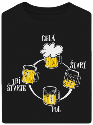 Pivné hodiny unisex tričko oversized Black