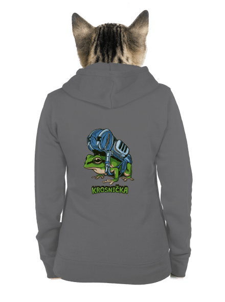 Krosnička dámska mikina na zips Steel Gray