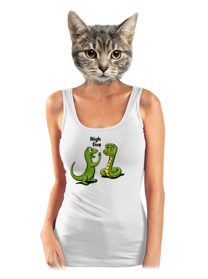 High Five dámske tielko klasické White