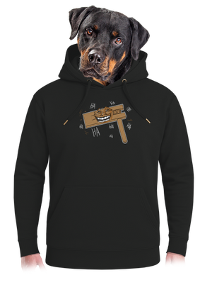 Rehtačka unisex mikina premium Dark Black